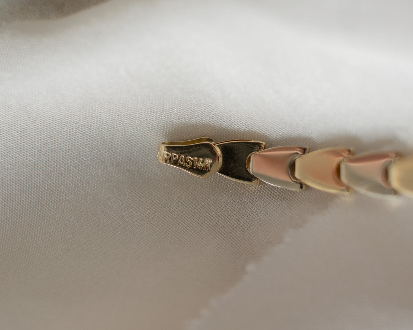 Vintage Italian 14ct Two-Tone Gold Necklace - 45cm