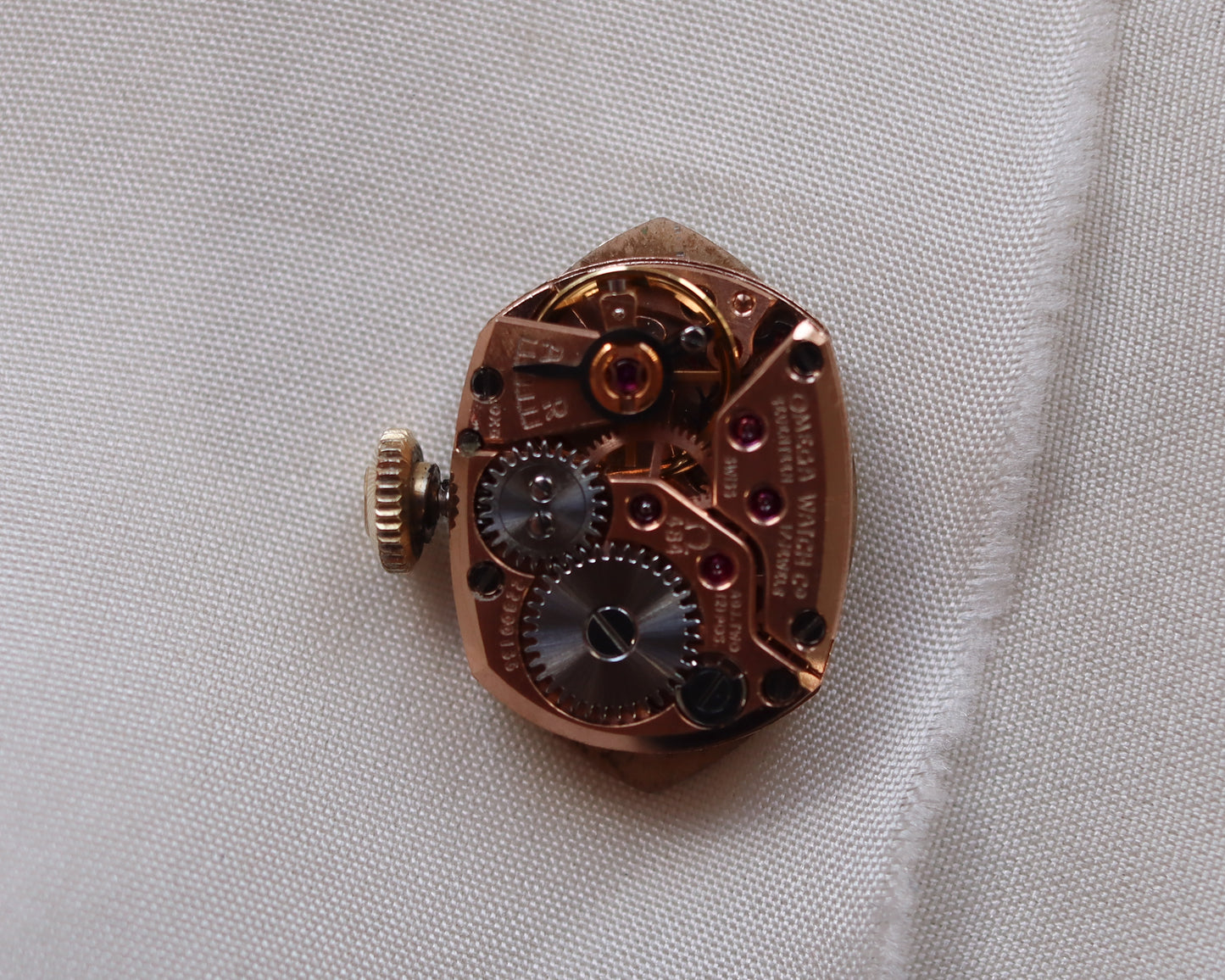 Super rare 1980's 14ct gold Omega watch with diamond shaped dial