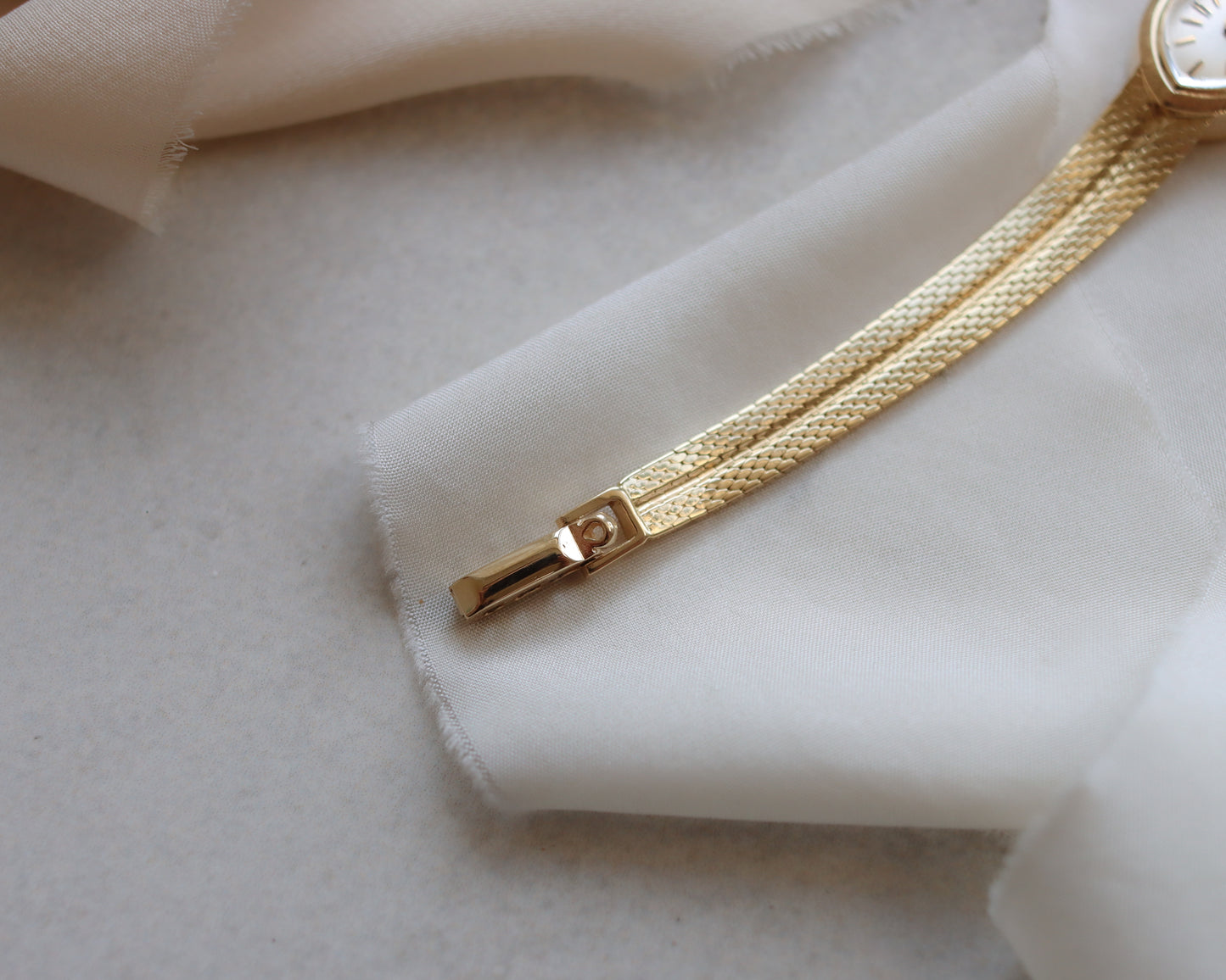 Super rare 1980's 14ct gold Omega watch with diamond shaped dial