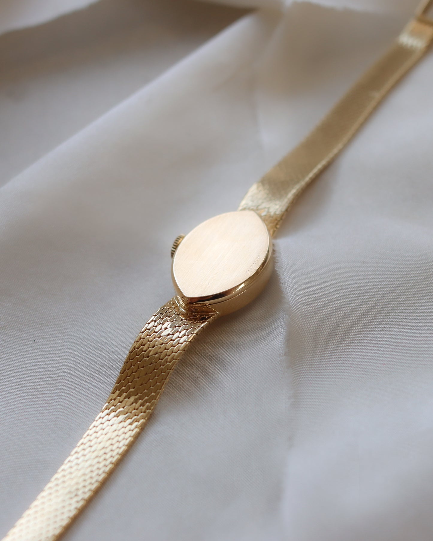 Super rare 1980's 14ct gold Omega watch with diamond shaped dial