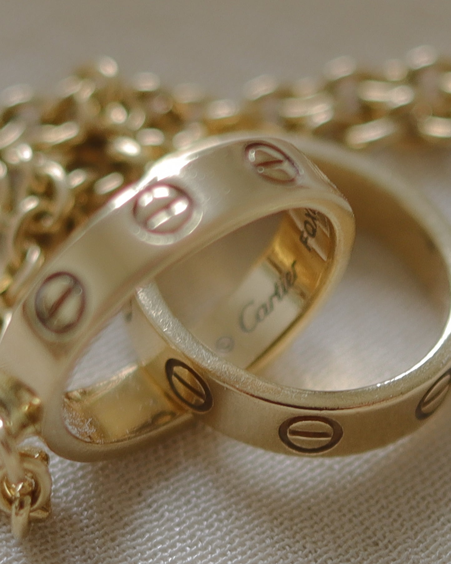 Vintage Cartier 18ct Gold LOVE bracelet in yellow gold
