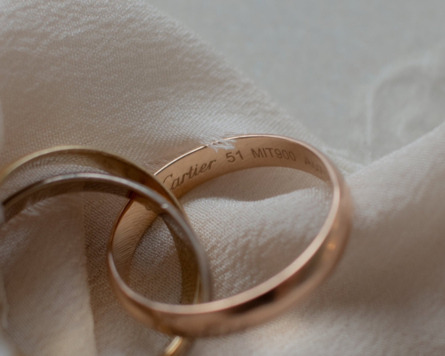 Cartier Trinity Ring 18ct White, Yellow & Rose Gold - Size K