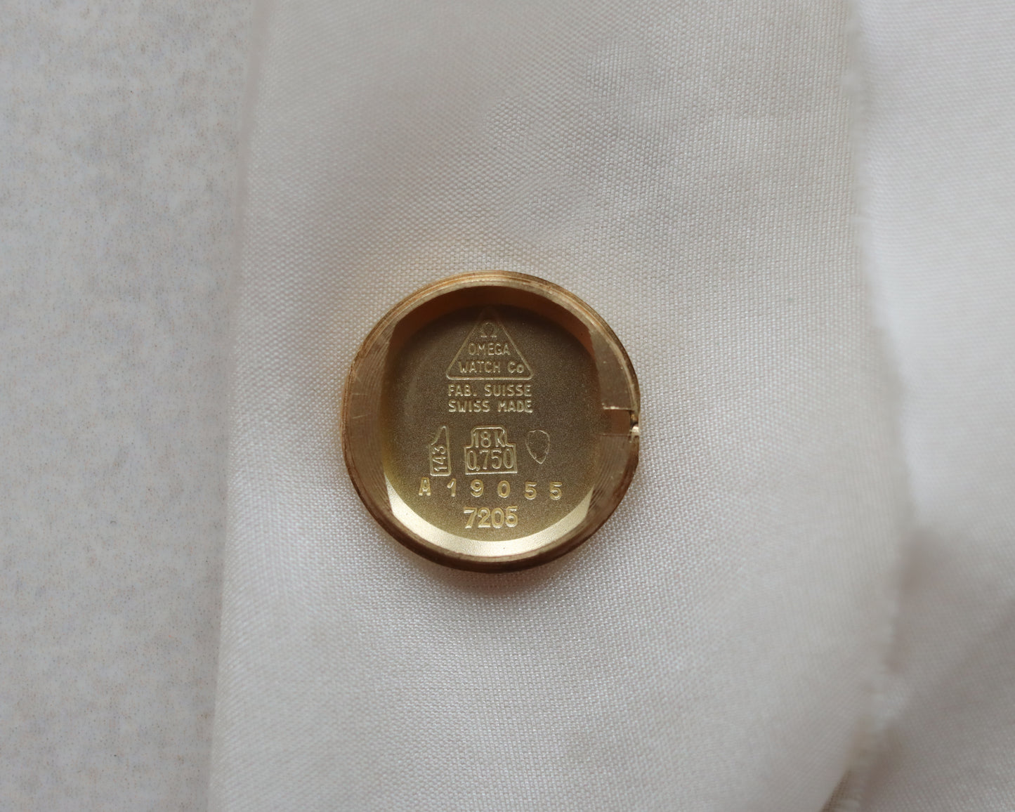 Stunning 1970's 18ct gold Omega watch with flat link bracelet