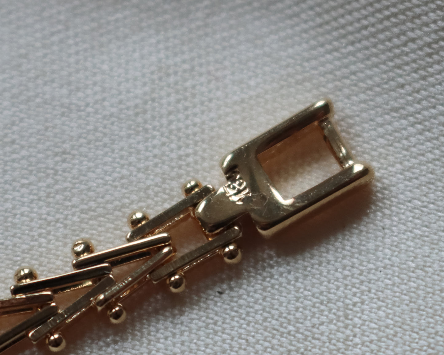 Vintage 18ct Gold Fancy Gate Link Bracelet