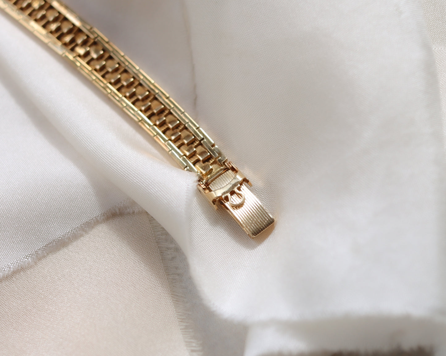 Sensational 18ct gold Omega watch with fancy link bracelet