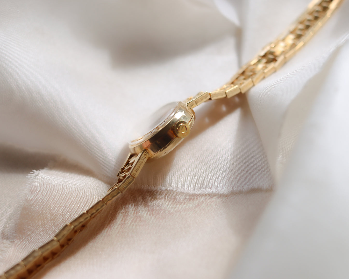 Sensational 18ct gold Omega watch with fancy link bracelet