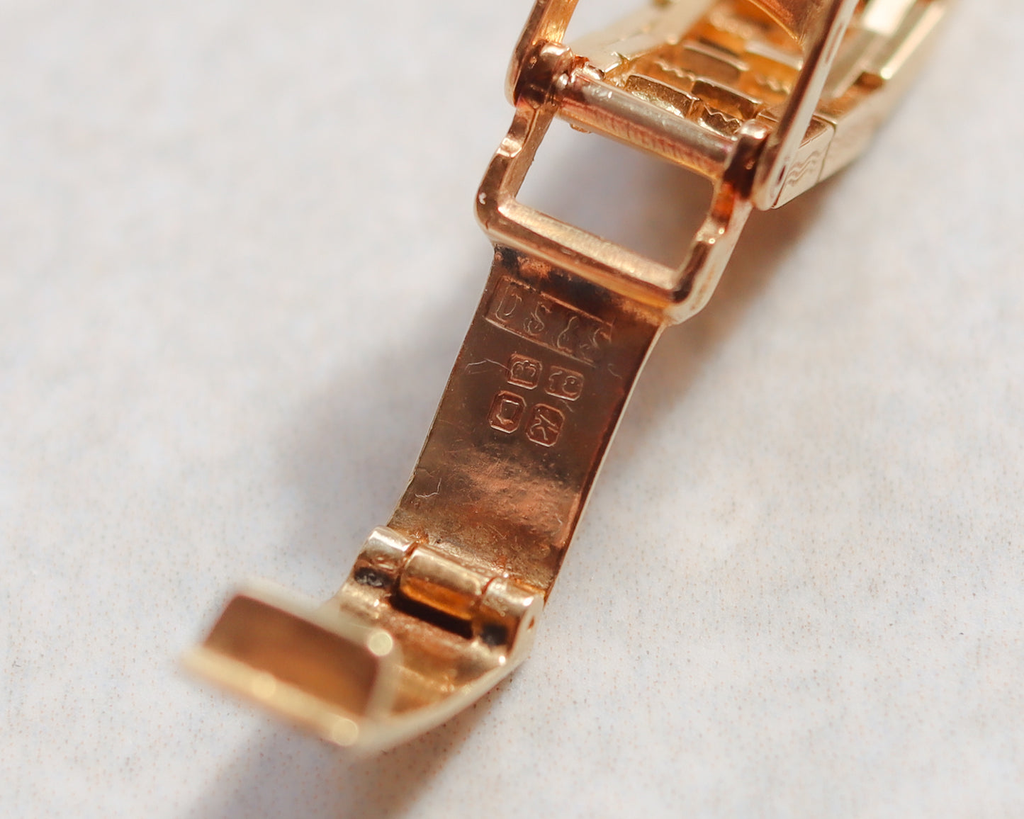 Sensational 18ct gold Omega watch with fancy link bracelet