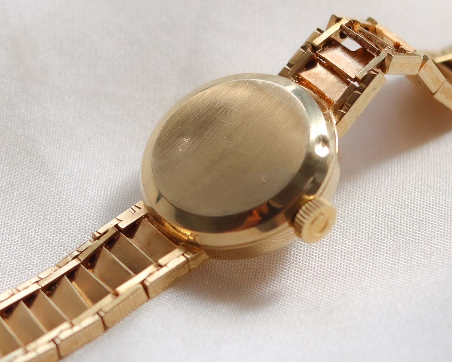 Sensational 18ct gold Omega watch with fancy link bracelet