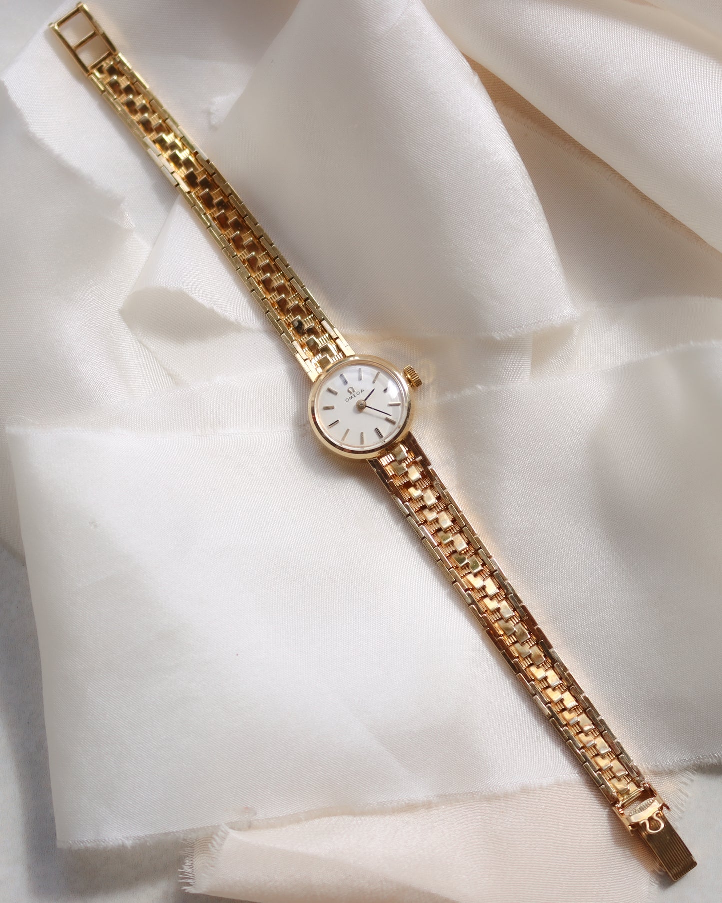 Sensational 18ct gold Omega watch with fancy link bracelet
