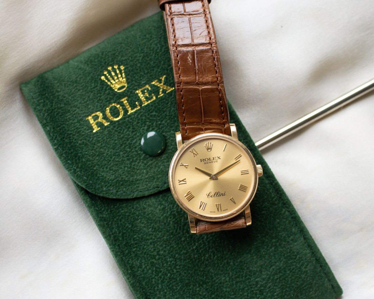 Vintage Rolex Cellini 5115/8 18ct Gold Watch | c. 2008 Full Set