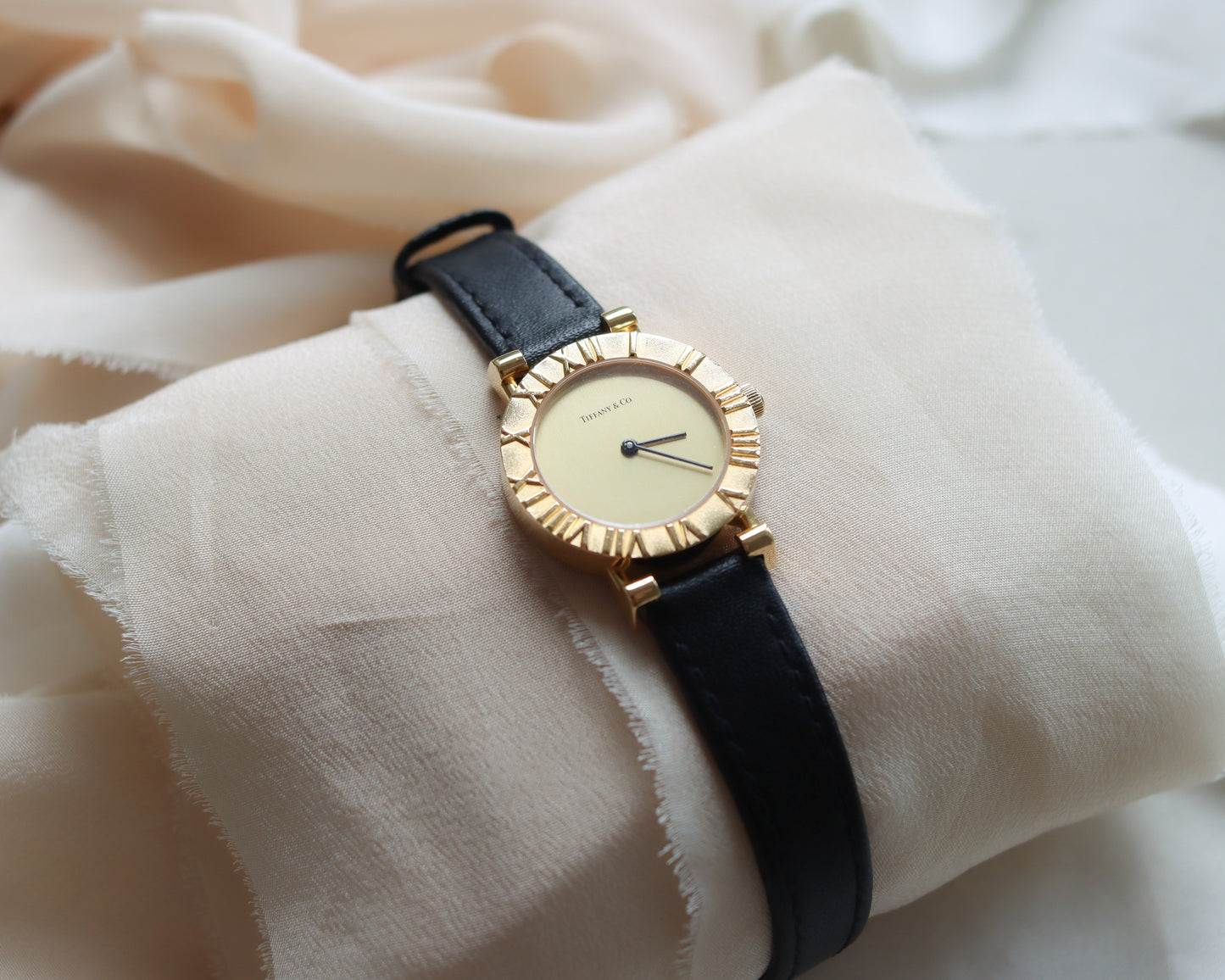 Tiffany & Co. 18ct gold ladies Atlas watch