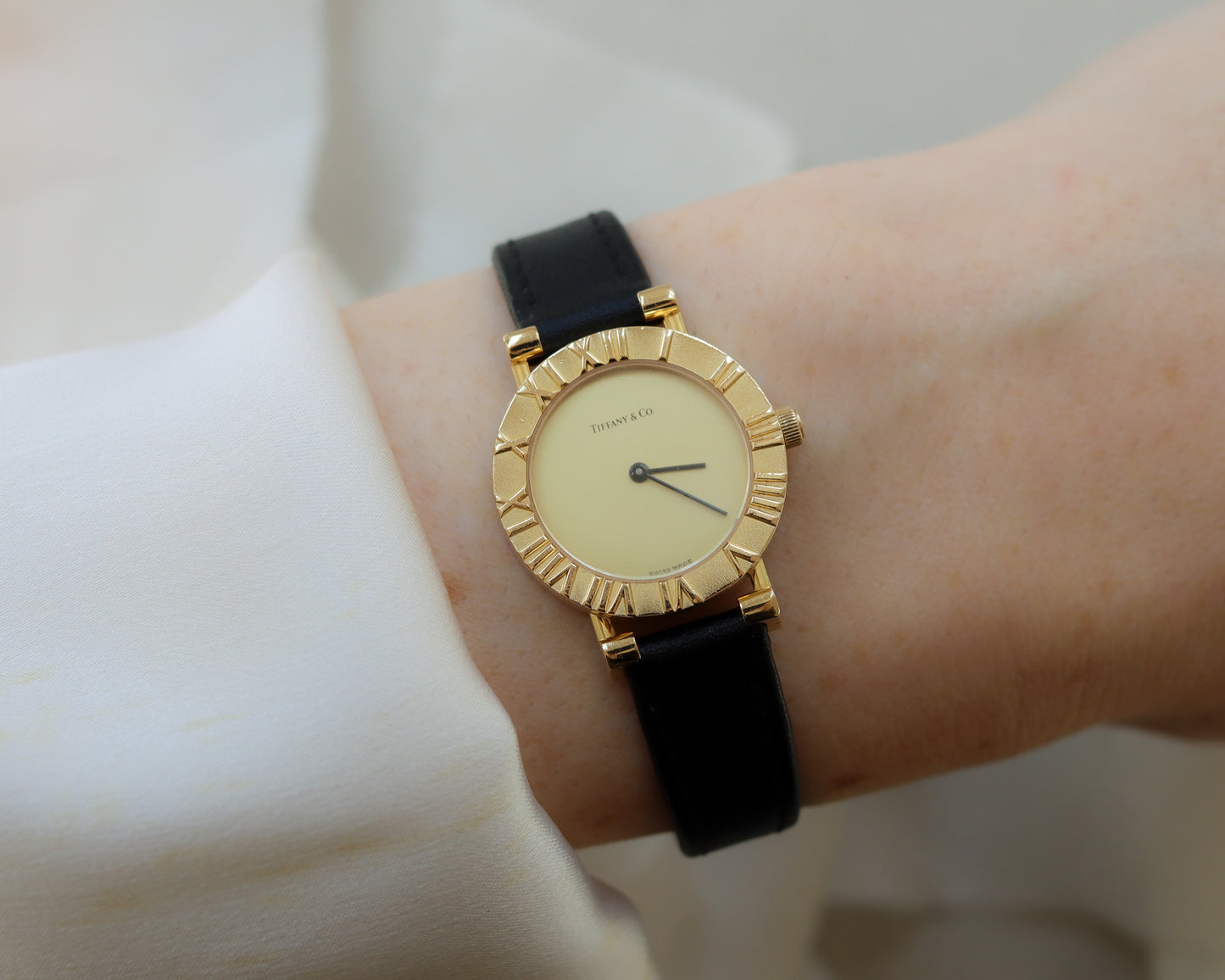 Tiffany & Co. 18ct gold ladies Atlas watch