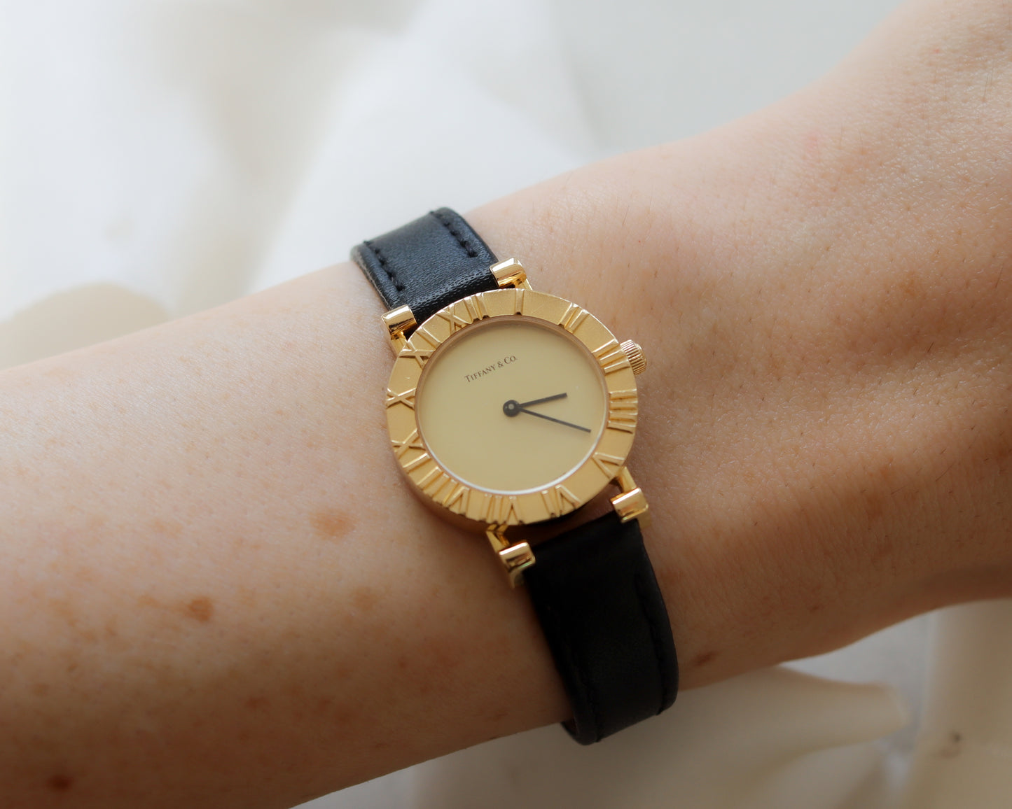 Tiffany & Co. 18ct gold ladies Atlas watch