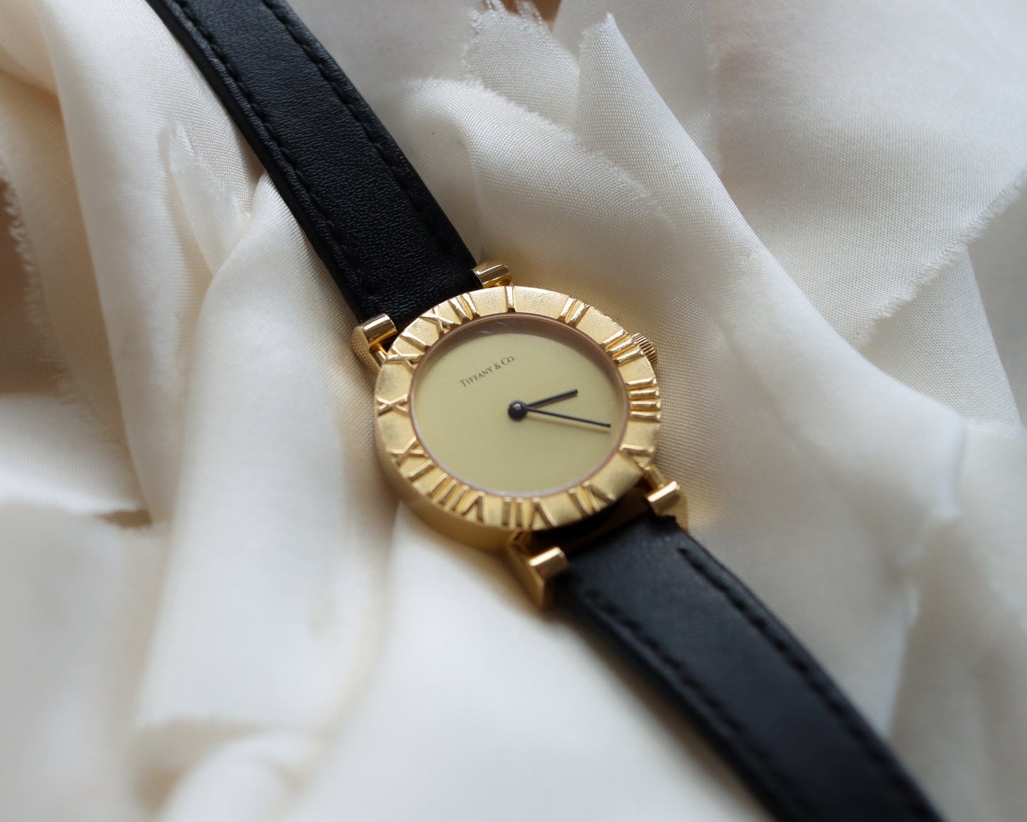 Tiffany & Co. 18ct gold ladies Atlas watch