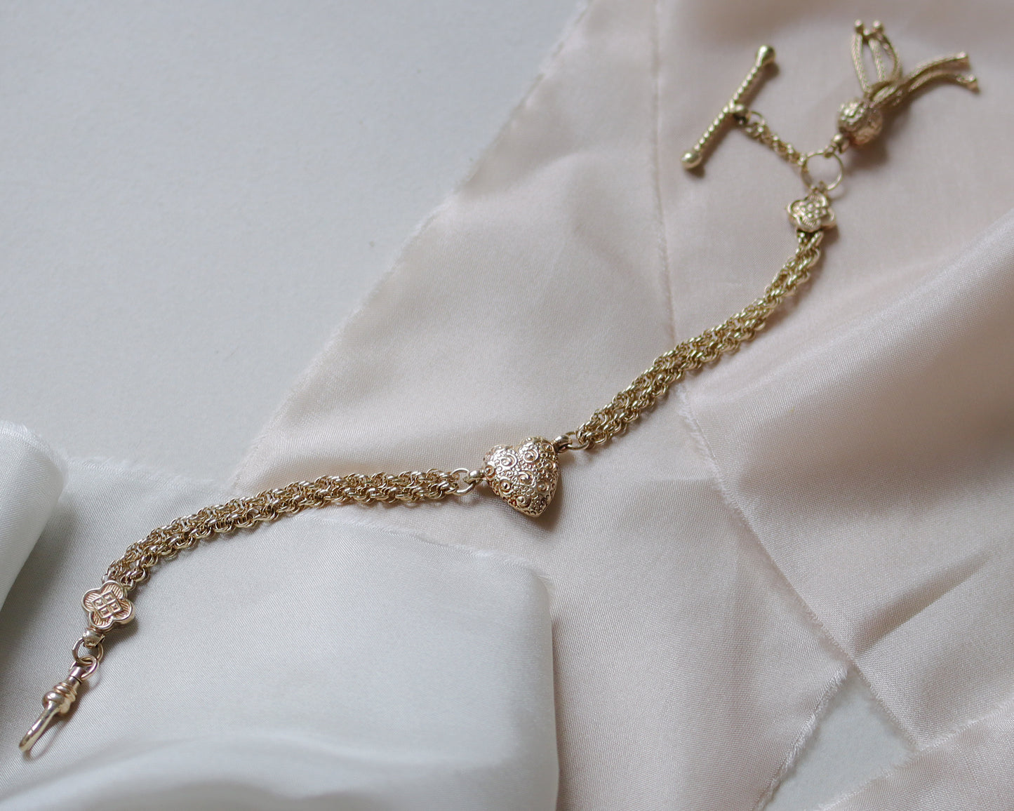 19th century 9ct Albertina chain bracelet