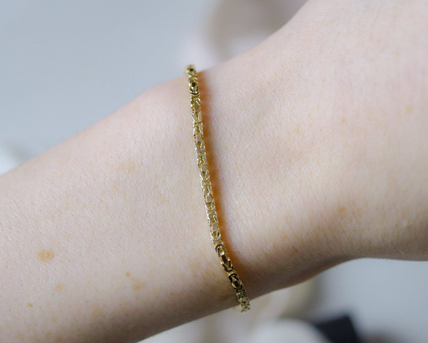 Remaining amoun tdue for Vintage 9ct gold Byzantine bracelet chain