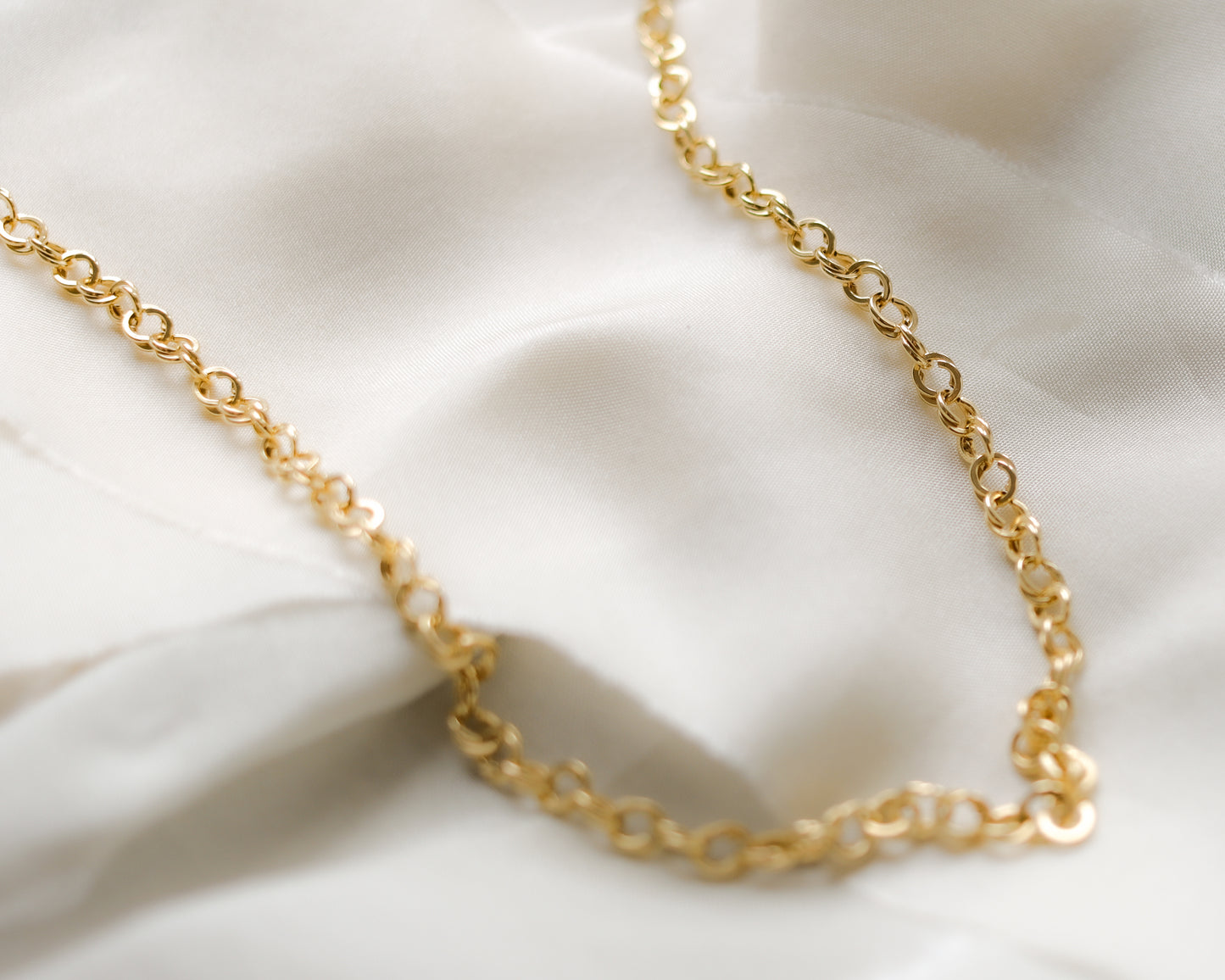 9ct yellow gold Bismarck necklace chain