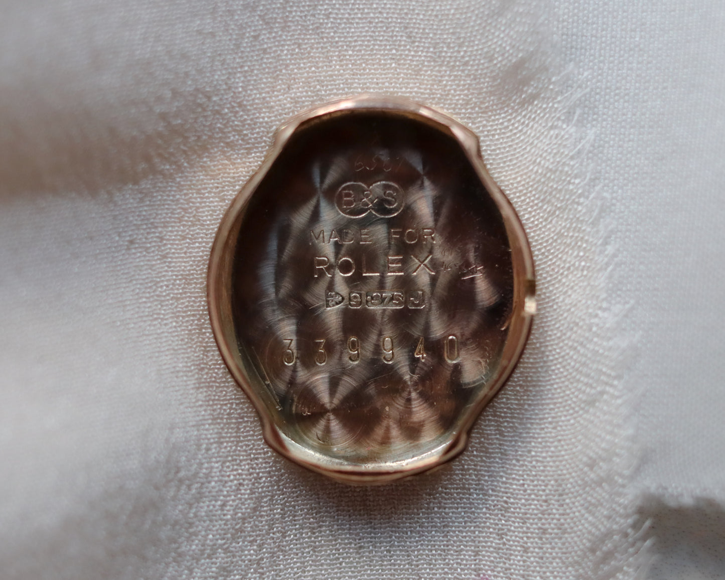 Honeycomb strap Rolex precision watch circa. 1950s