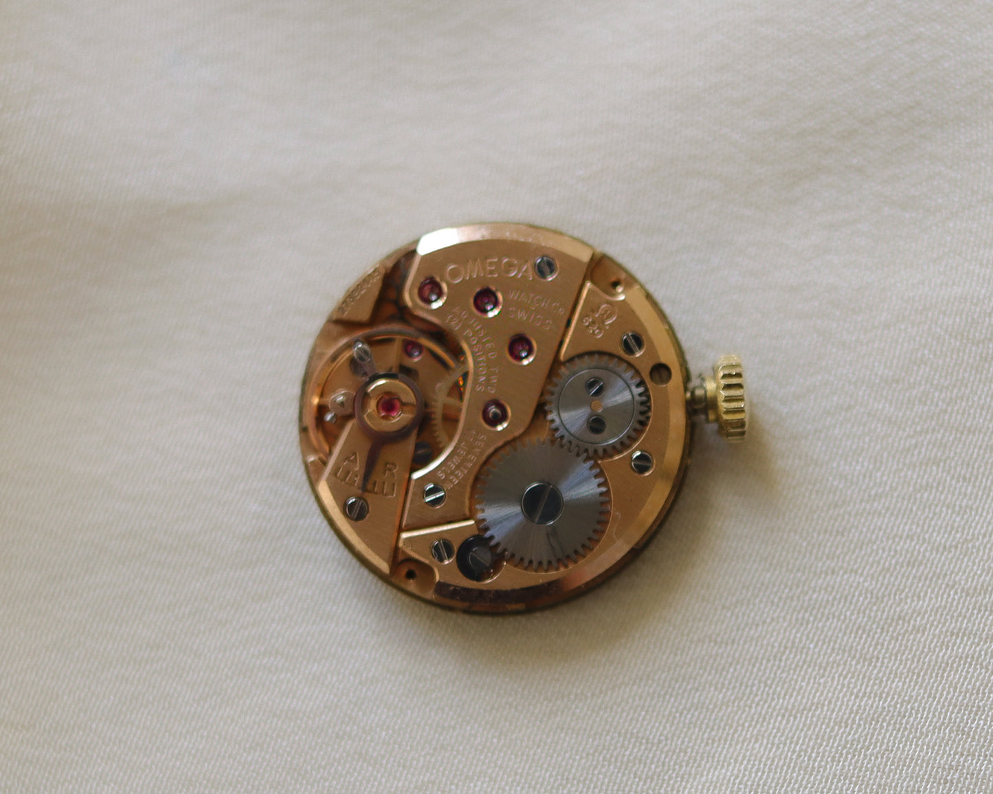 Sensational 9ct gold Omega manual 620 watch
