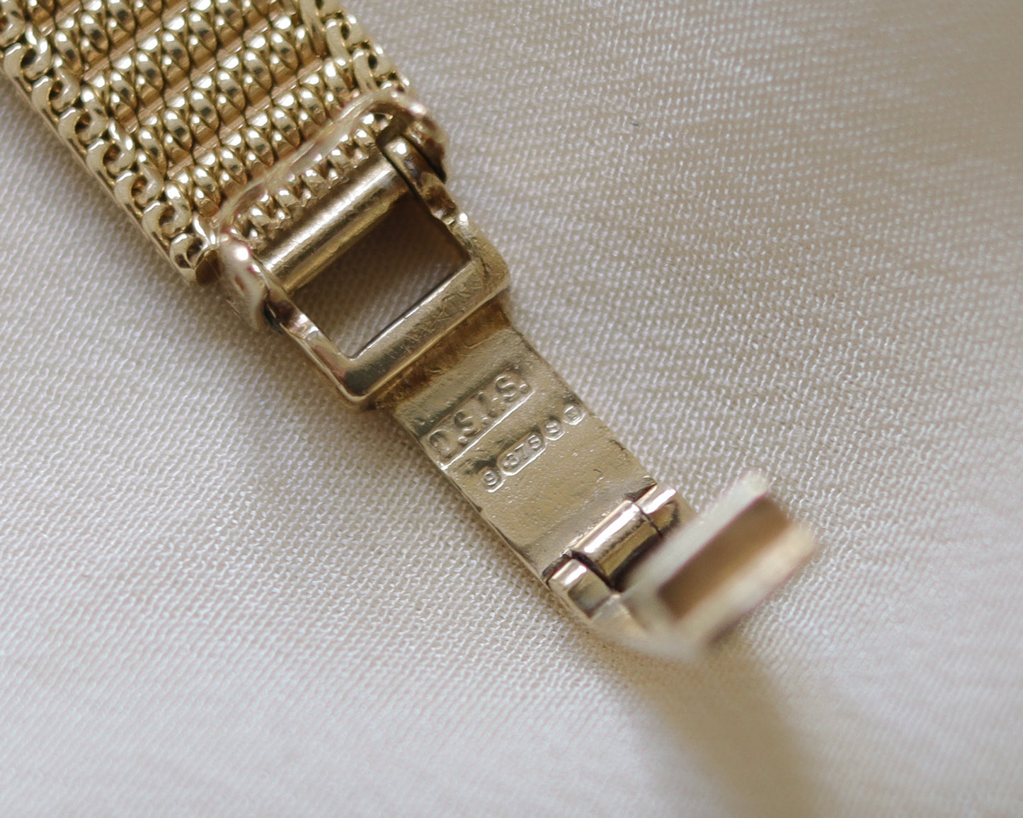 Sensational 9ct gold Omega manual 620 watch