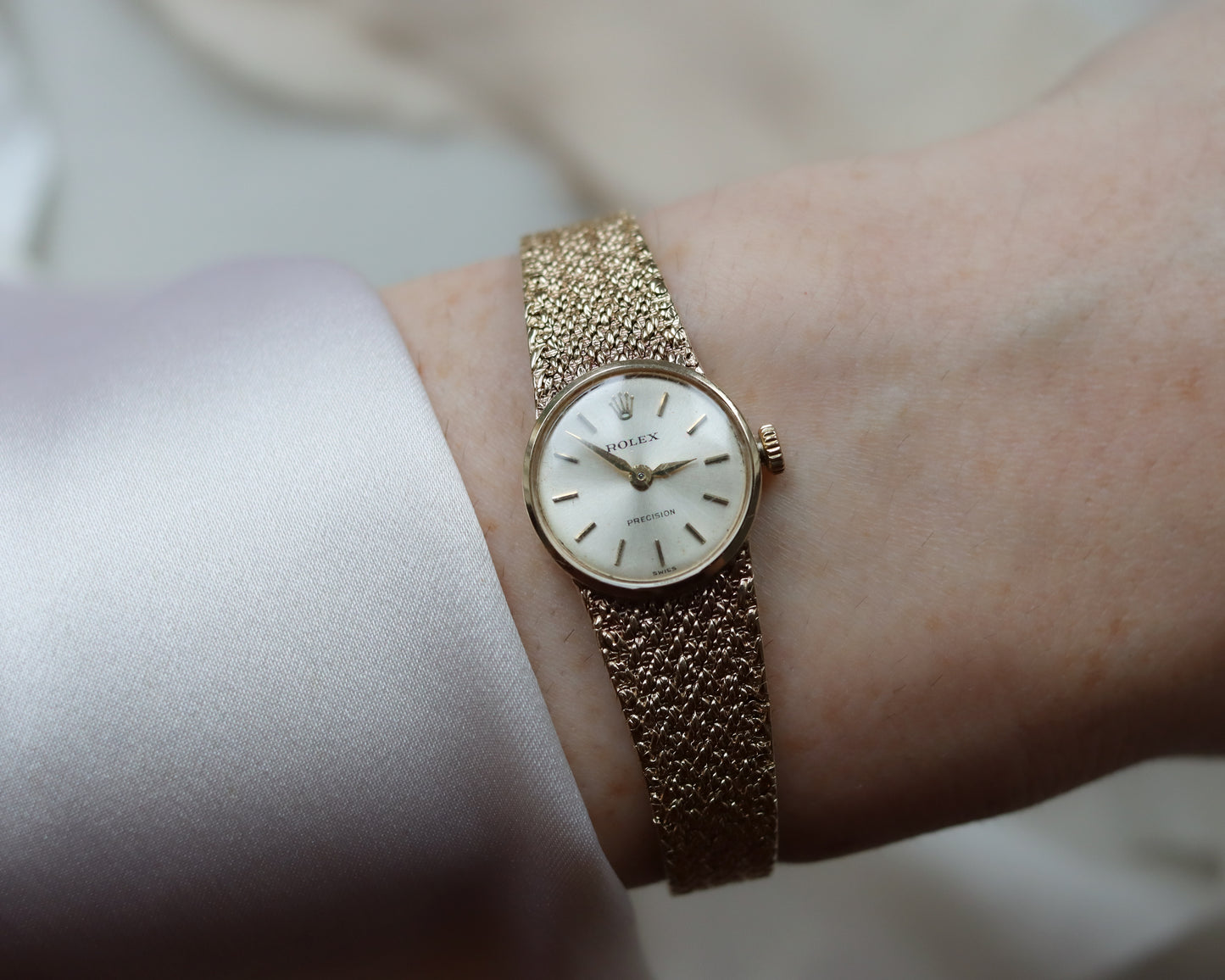 Ladies Rolex precision watch in 9ct gold from 1970