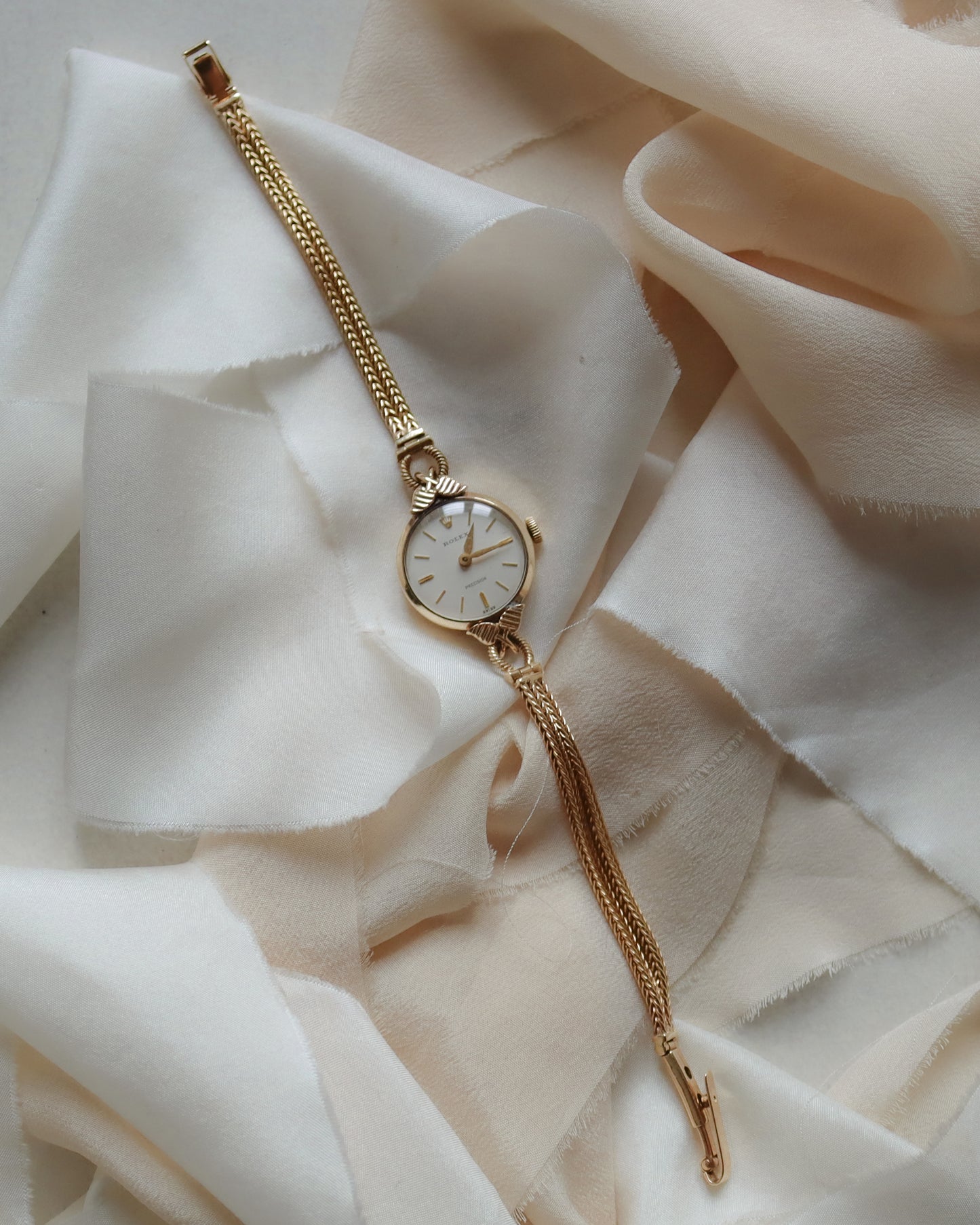 Vintage 9ct Gold Rolex Precision Ladies Bracelet Watch – 1957