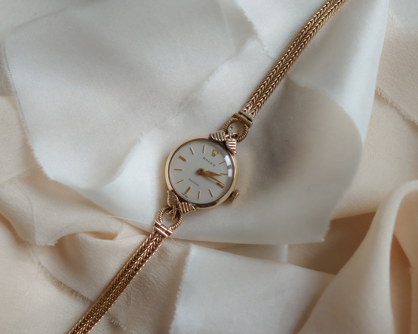 Vintage 9ct Gold Rolex Precision Ladies Bracelet Watch – 1957