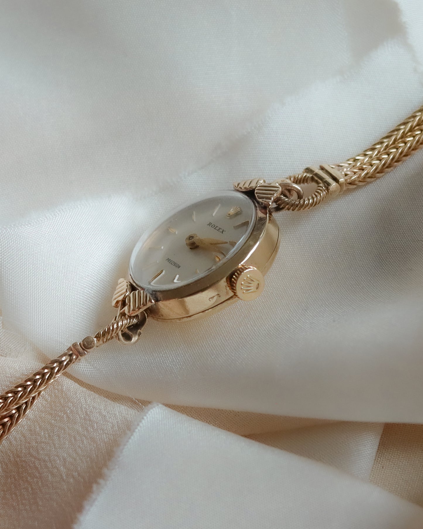 Vintage 9ct Gold Rolex Precision Ladies Bracelet Watch – 1957