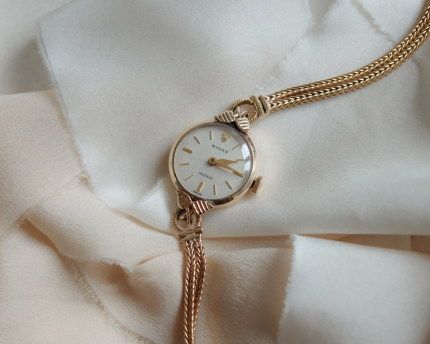 Vintage 9ct Gold Rolex Precision Ladies Bracelet Watch – 1957