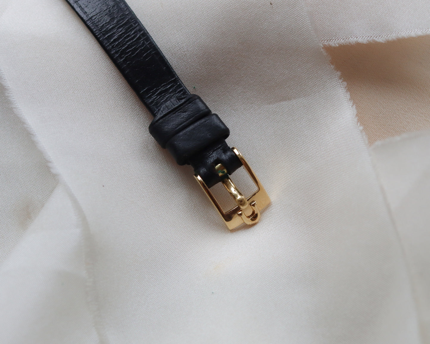 Classic 9ct gold leather strap Omega watch from 1978