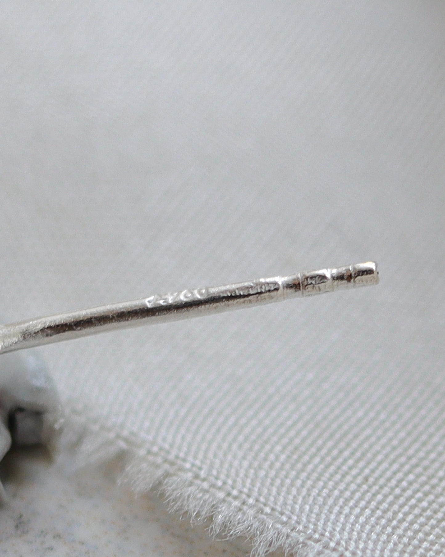 sterling silver brushed stud earrings