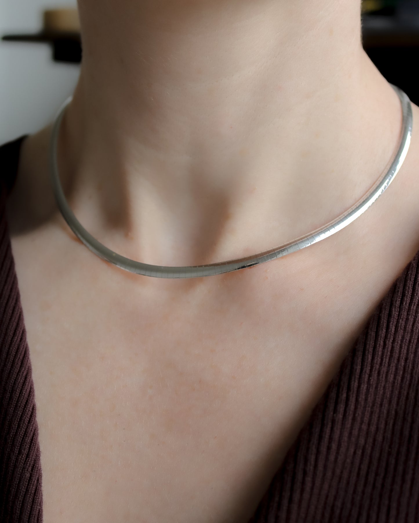 Vintage Aurafin 14ct Bi-Colour Gold Collar Necklace