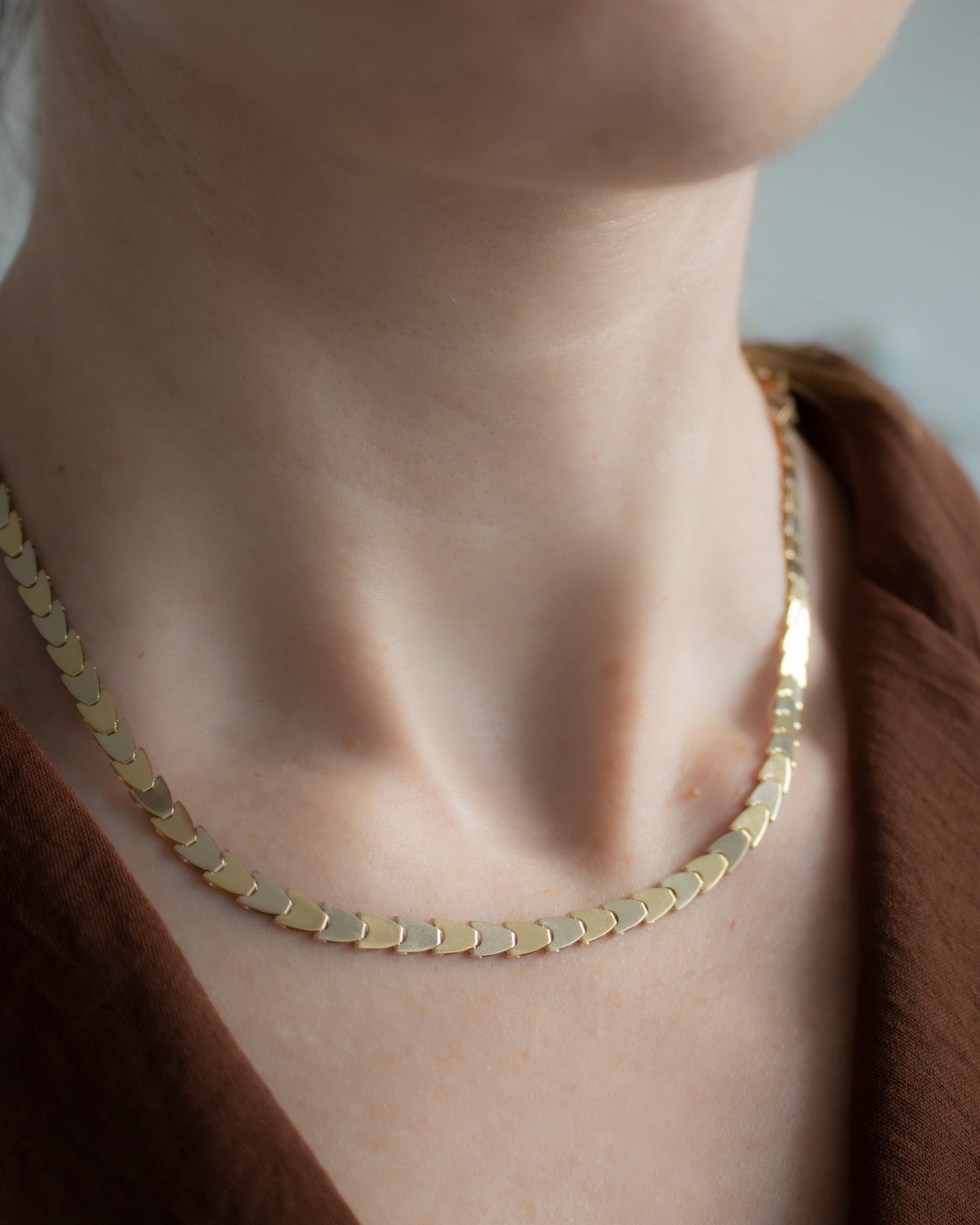 Vintage Italian 14ct Two-Tone Gold Necklace - 45cm