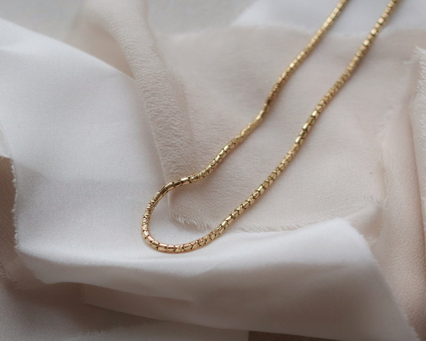 Vintage 14ct gold unusual fancy link necklace