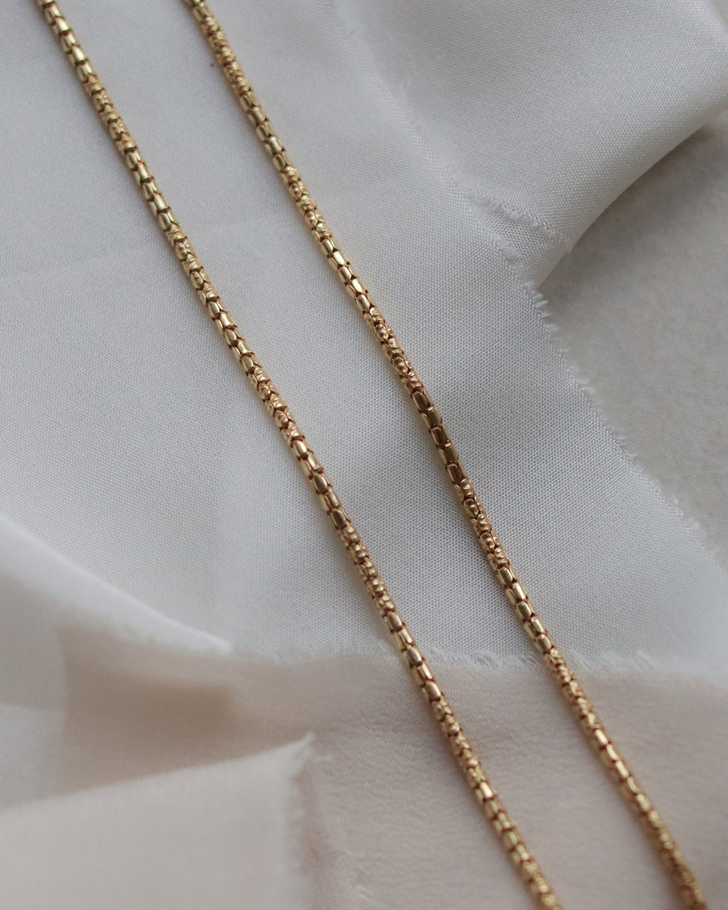 Vintage 14ct gold unusual fancy link necklace