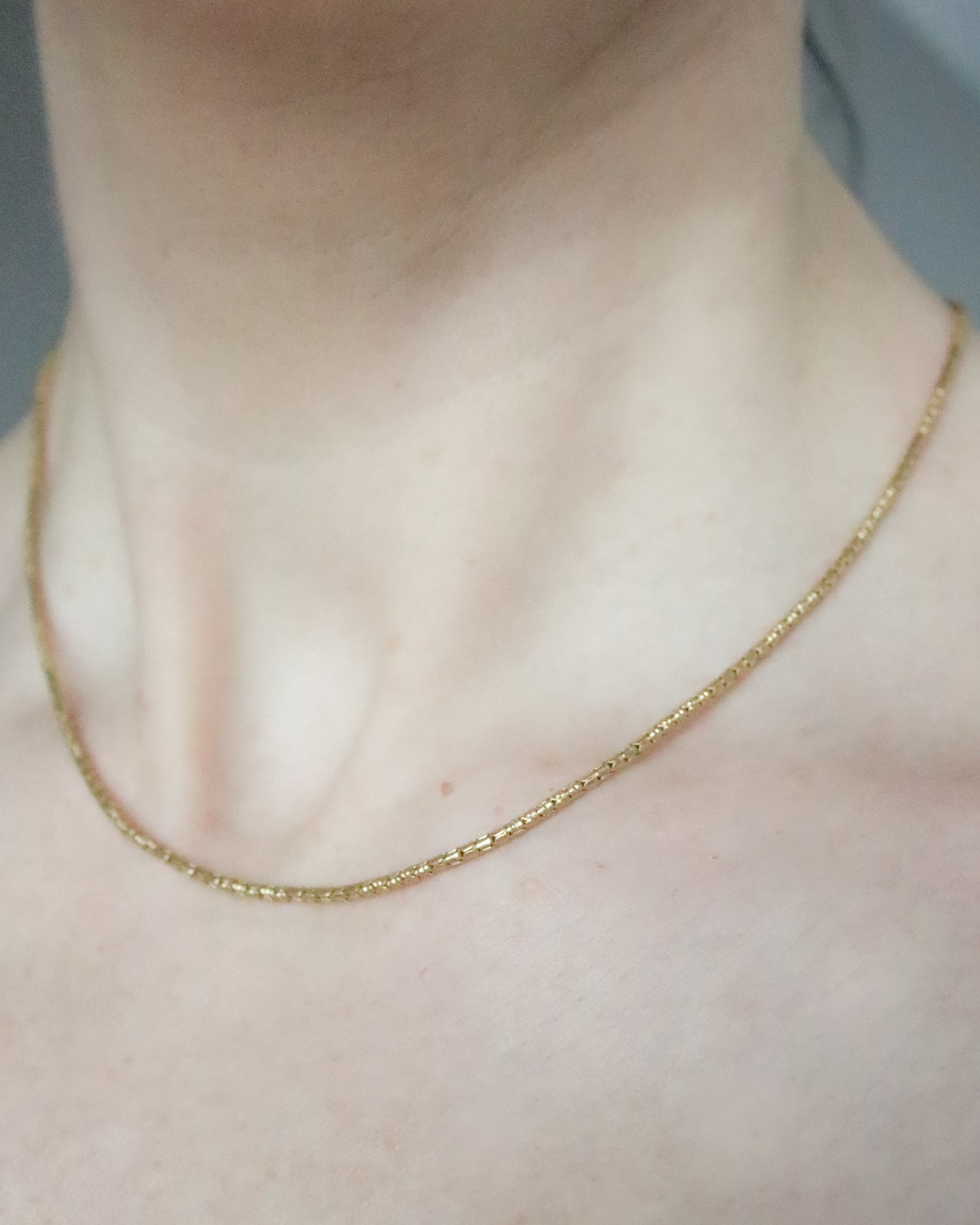 Vintage 14ct gold unusual fancy link necklace