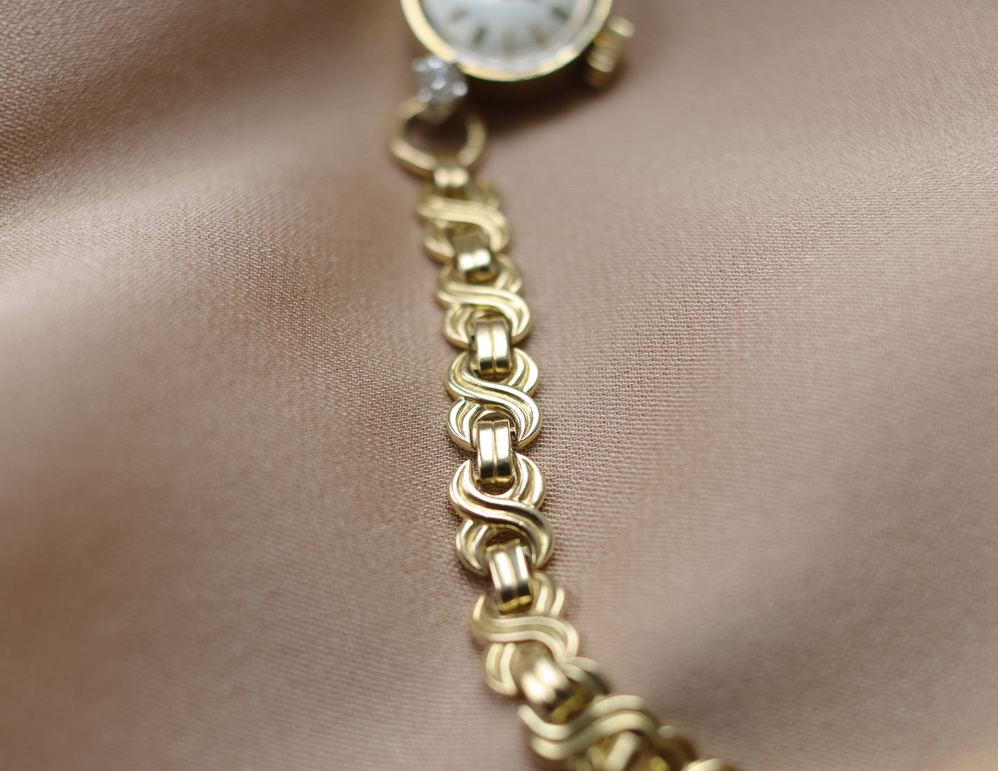 Vintage 14ct gold Omega Ladies Diamond Cocktail Watch - 1966