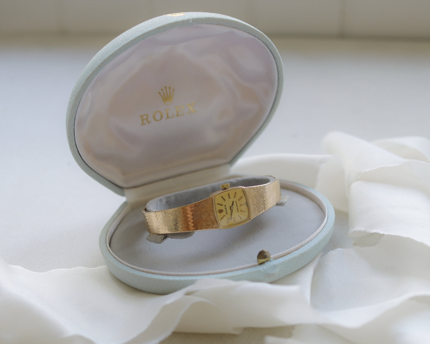 Ladies 1970's 14ct gold Rolex Precision wristwatch