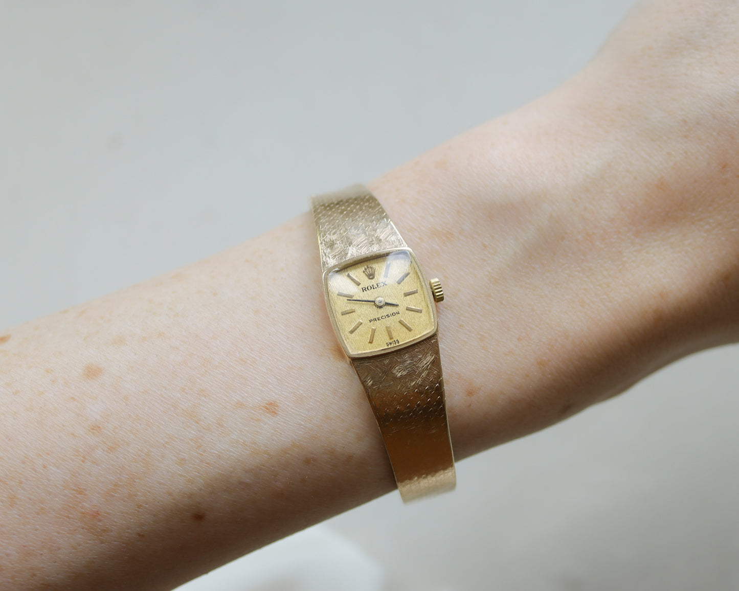 Ladies 1970's 14ct gold Rolex Precision wristwatch