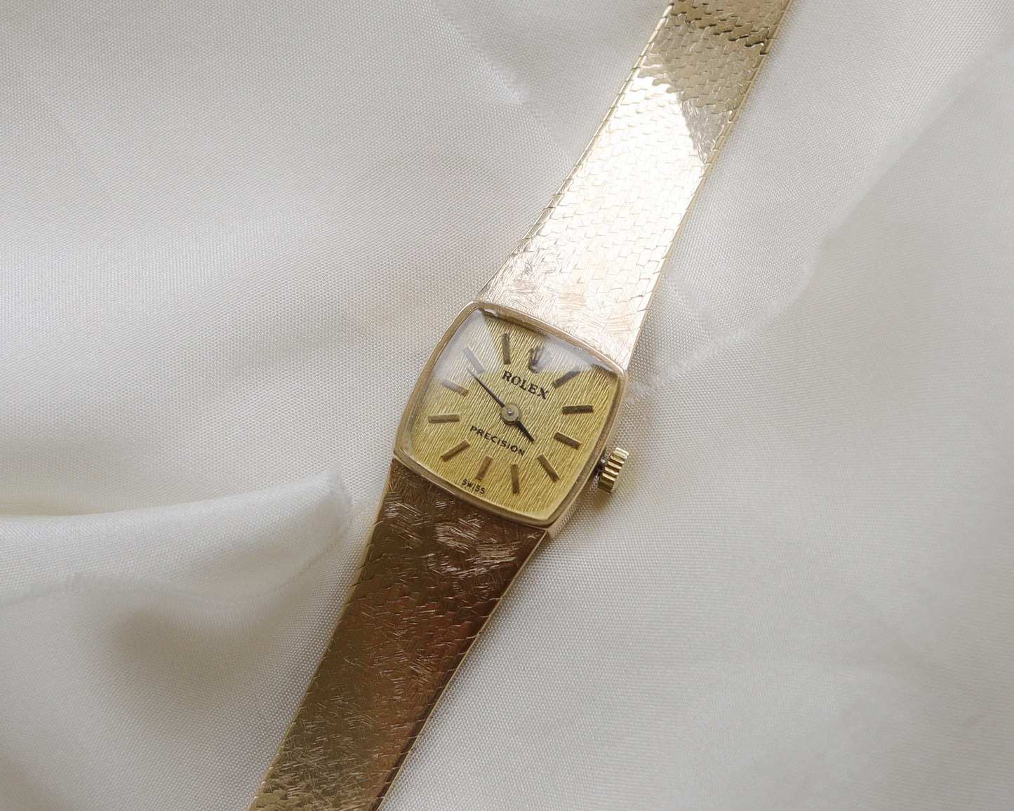 Ladies 1970's 14ct gold Rolex Precision wristwatch