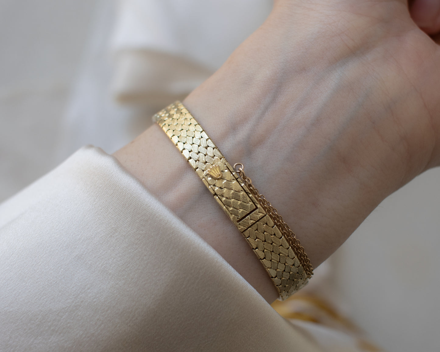 Rare Vintage Ladies Rolex 14ct Gold Bracelet Watch - 1970s