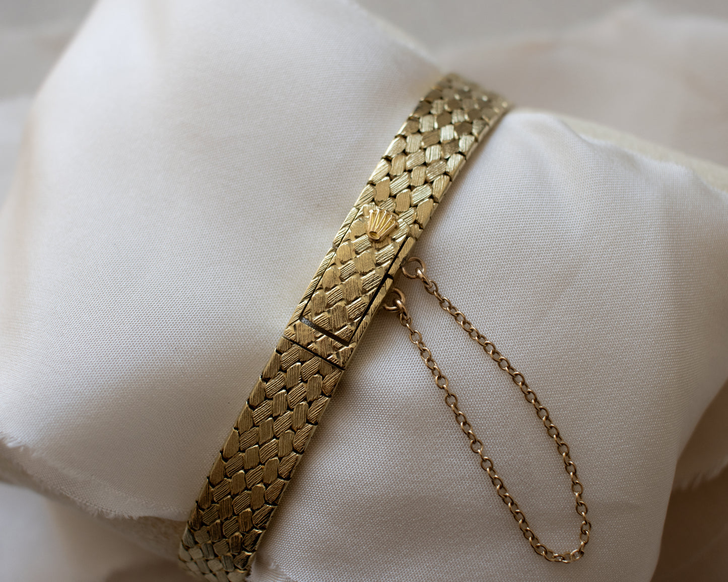 Rare Vintage Ladies Rolex 14ct Gold Bracelet Watch - 1970s