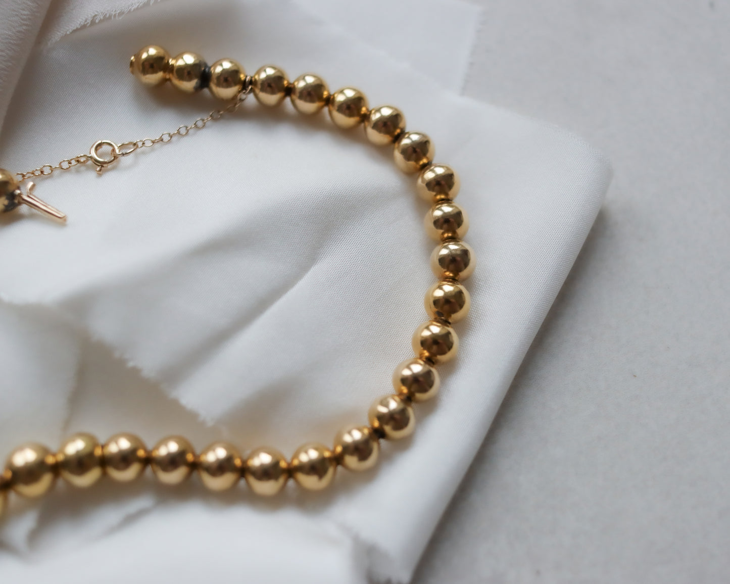 14ct Gold Graduated Bead Choker Necklace