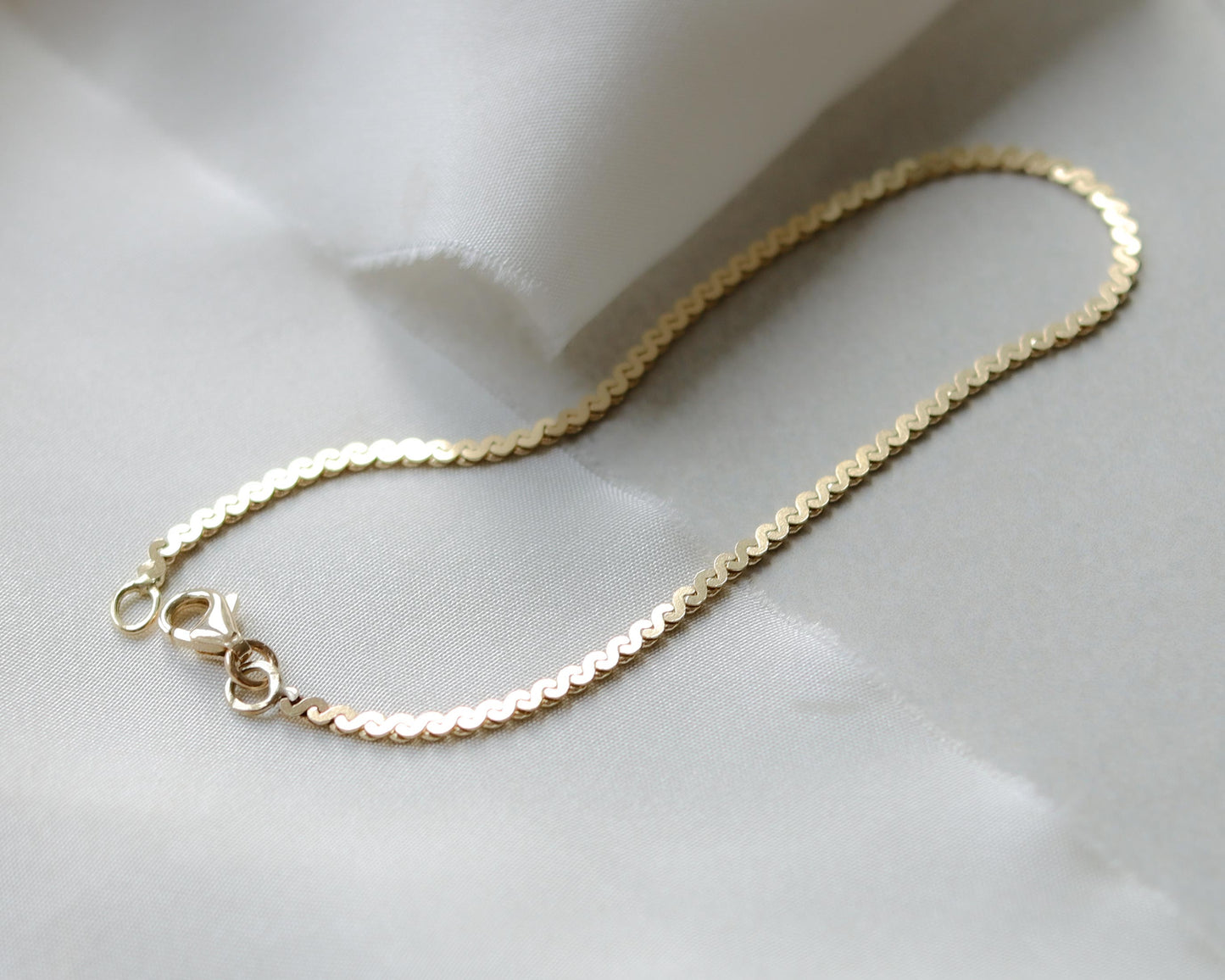 14ct s-link bracelet chain