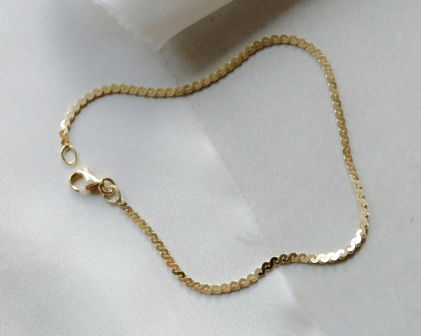 14ct s-link bracelet chain