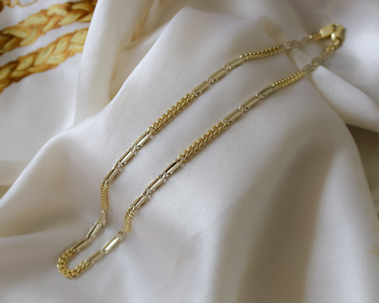 Vintage 18ct Gold Fancy Link Chain Necklace - 40cm - 22grams