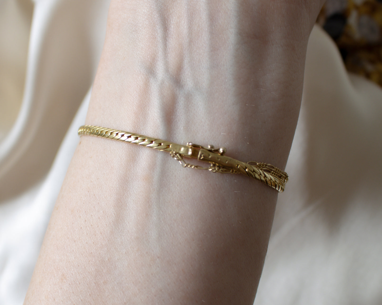 Italian 18ct Gold Diamond Heart Bracelet – 11g
