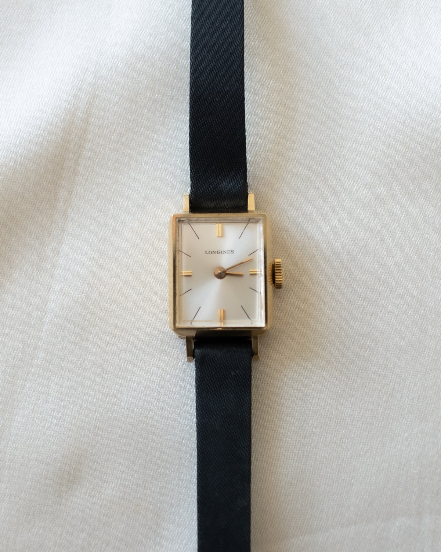 Vintage 1968 Longines Ladies 18ct Gold Watch - Rectangular Manual Wind