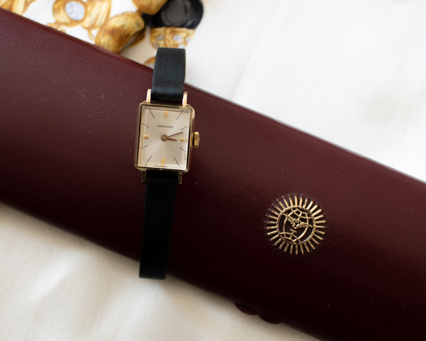Vintage 1968 Longines Ladies 18ct Gold Watch - Rectangular Manual Wind