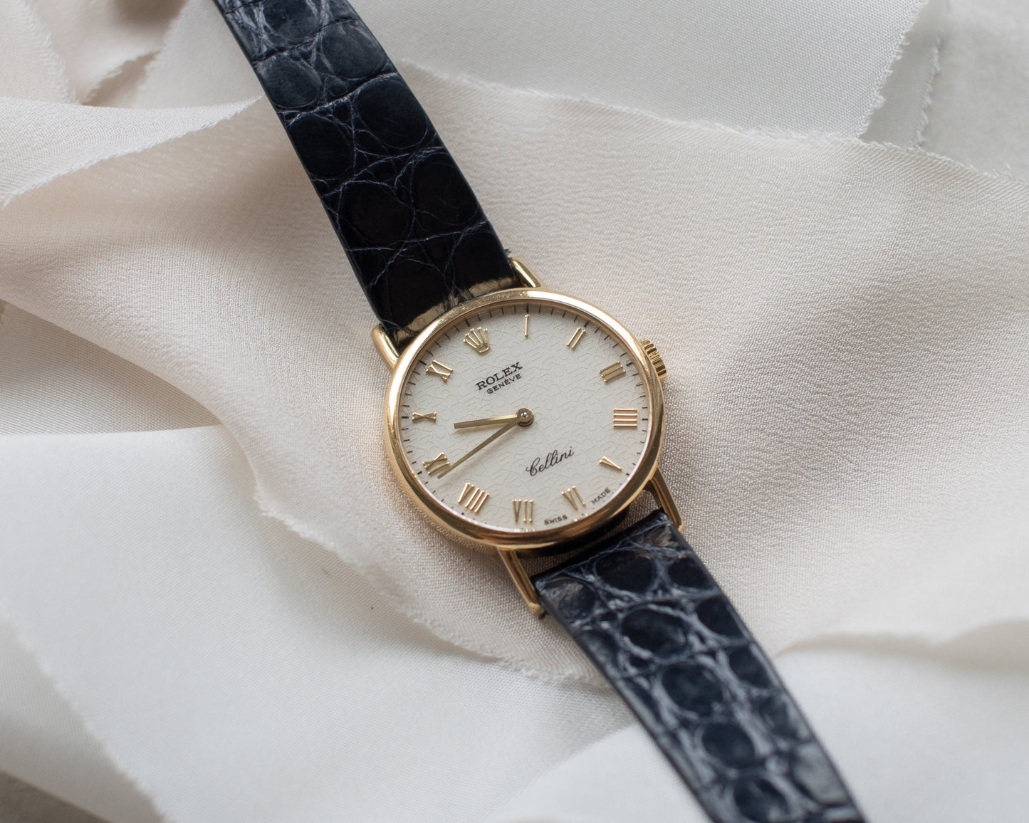 Vintage Rolex Cellini 18ct Gold Manual Wind Watch | Jubilee Dial